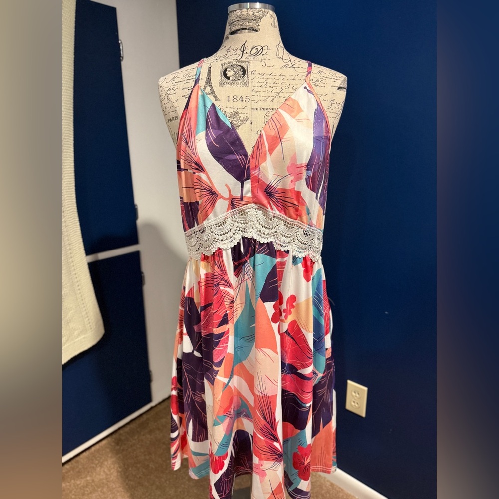 Colorful Strappy Dress